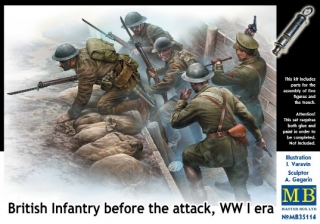 British Infantry before the attack