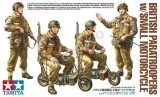 British Paratroopers with Small Motorcycle