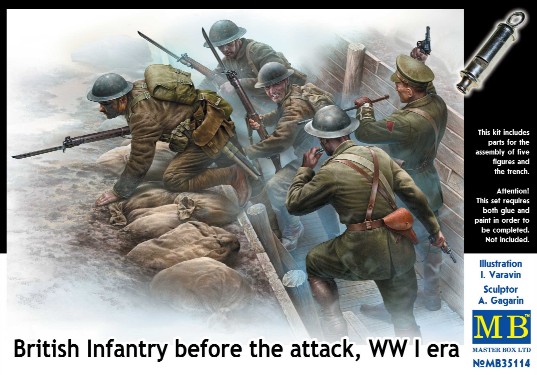 British Infantry before the attack