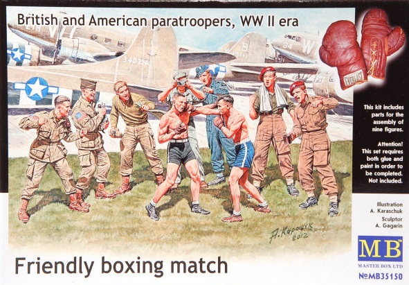 British and American paratroopers 