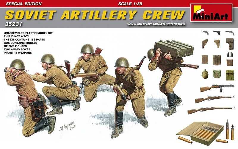 SOVIET ARTILLERY CREW. SPECIAL EDITION