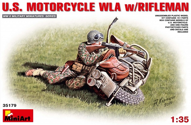 U.S. MOTORCYCLE WLA w/RIFLEMAN