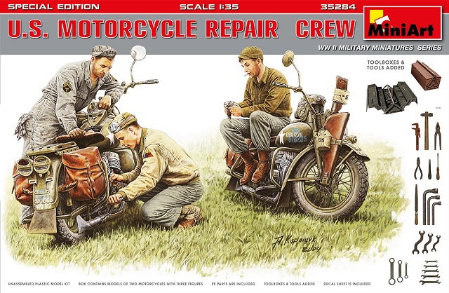 U.S. MOTORCYCLE REPAIR CREW. SPECIAL EDITION 