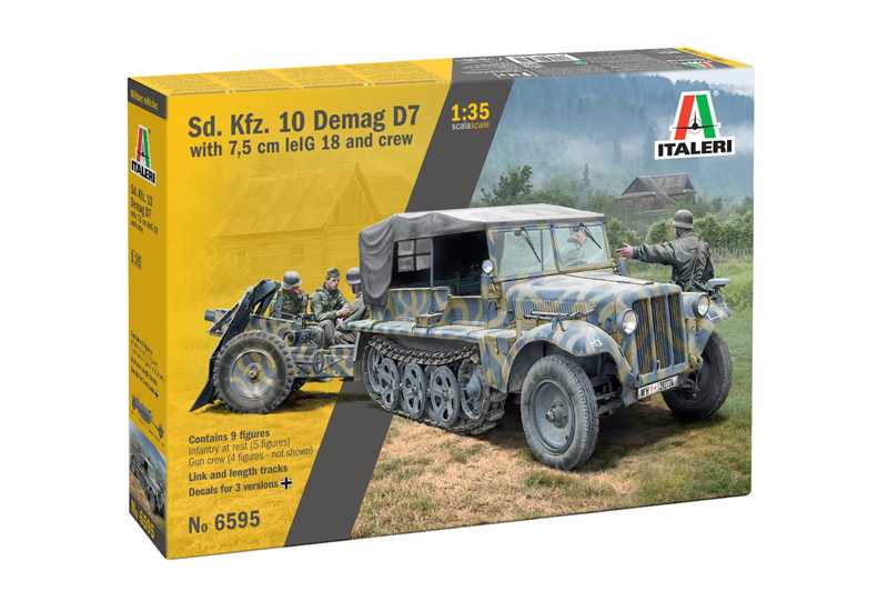 Sd. Kfz. 10 Demag with Le. IG18 and Crew