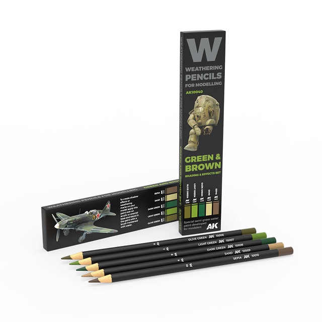 GREEN & BROWN: Shading & effects set AK10040