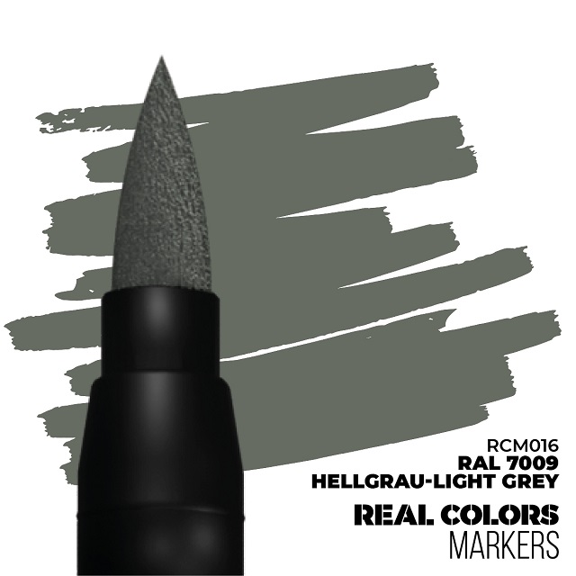 Hellgrau - Light Grey RAL 7009 - Real Color Marker
