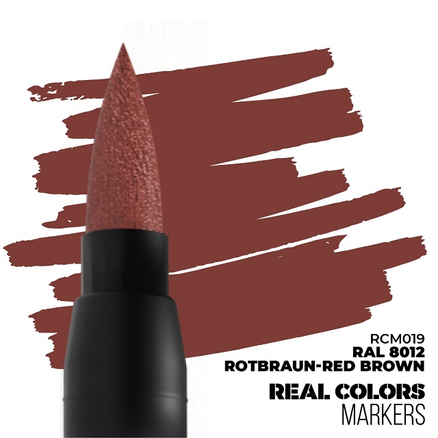 Rotbraun - Red Brown RAL 8012 - Real Color Marker
