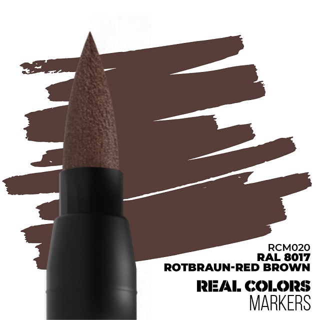 Rotbraun - Red Brown RAL 8017 - Real Color Marker