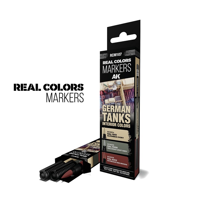 German Tanks Interior Colors - Real Colors Markers Set