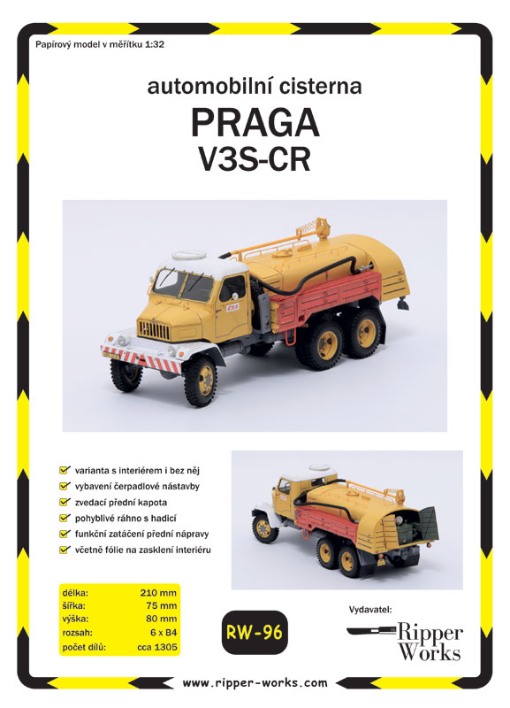 Automobilová cisterna ČSA Praga V3S-CR