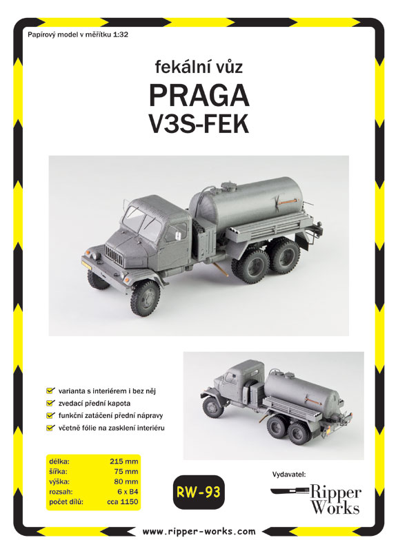 Fekálny voz Praga V3S-FEK