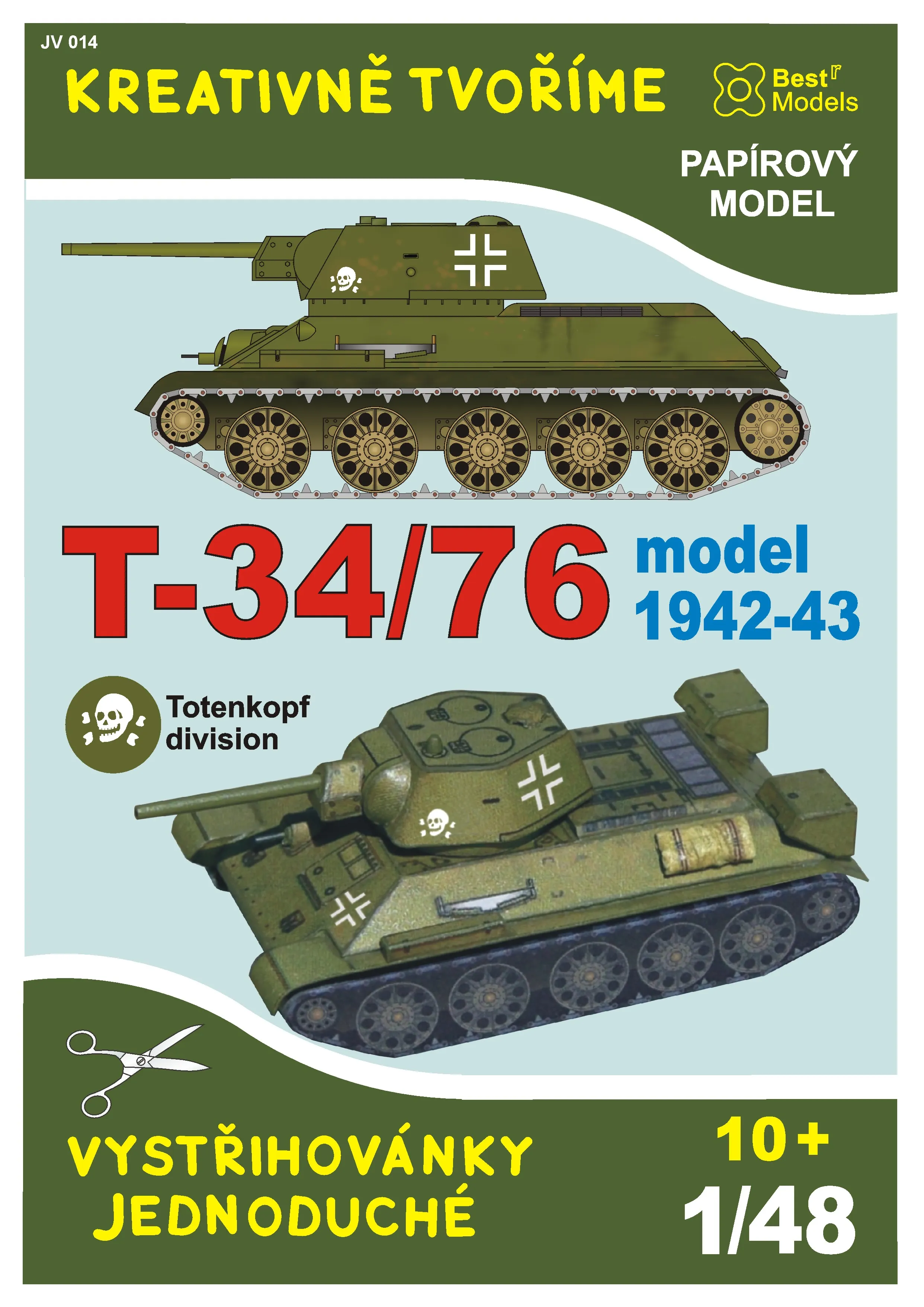 T-34/76 model 1942-43 Totenkopf Division