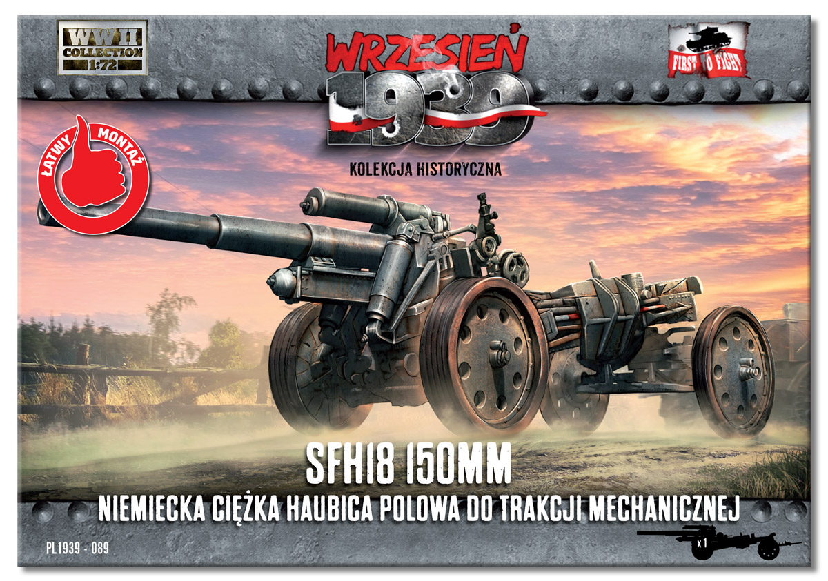 German 150 mm sFH 18 heavy field howitzer for mechanical traction