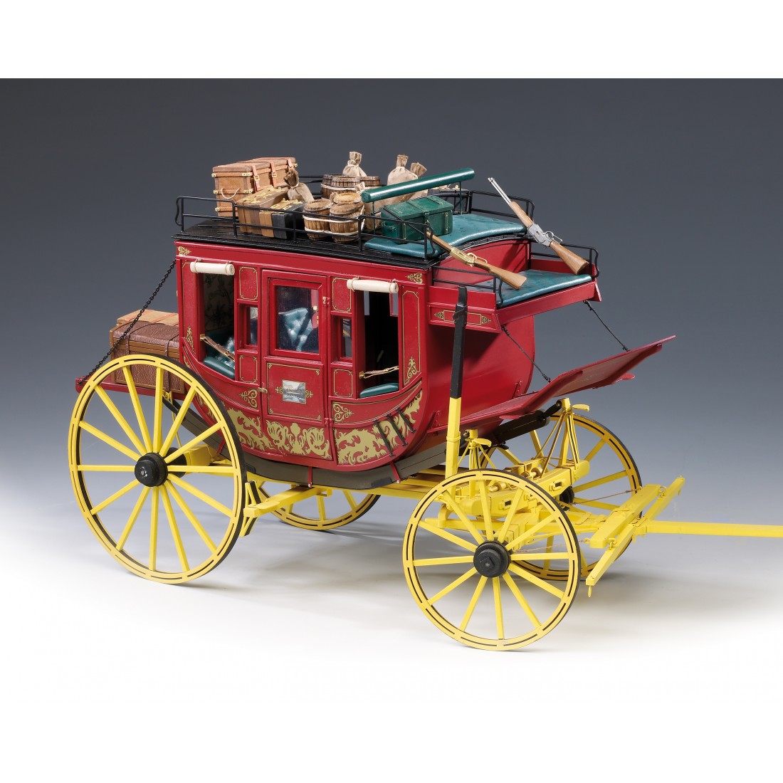 Drevený model koča Stage Coach