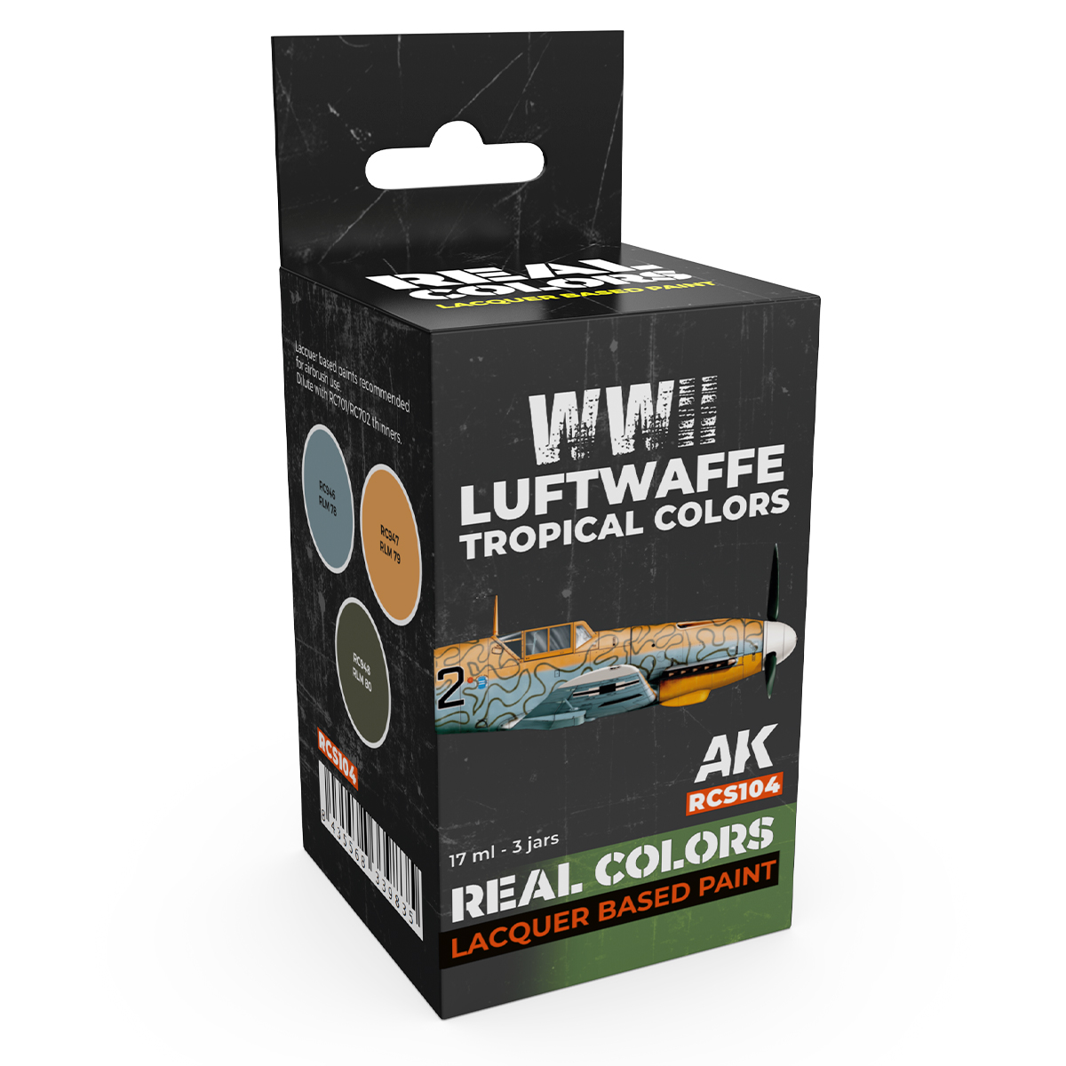 AK Interactive REAL COLORS – RCS104 WWII Luftwaffe Tropical Colors