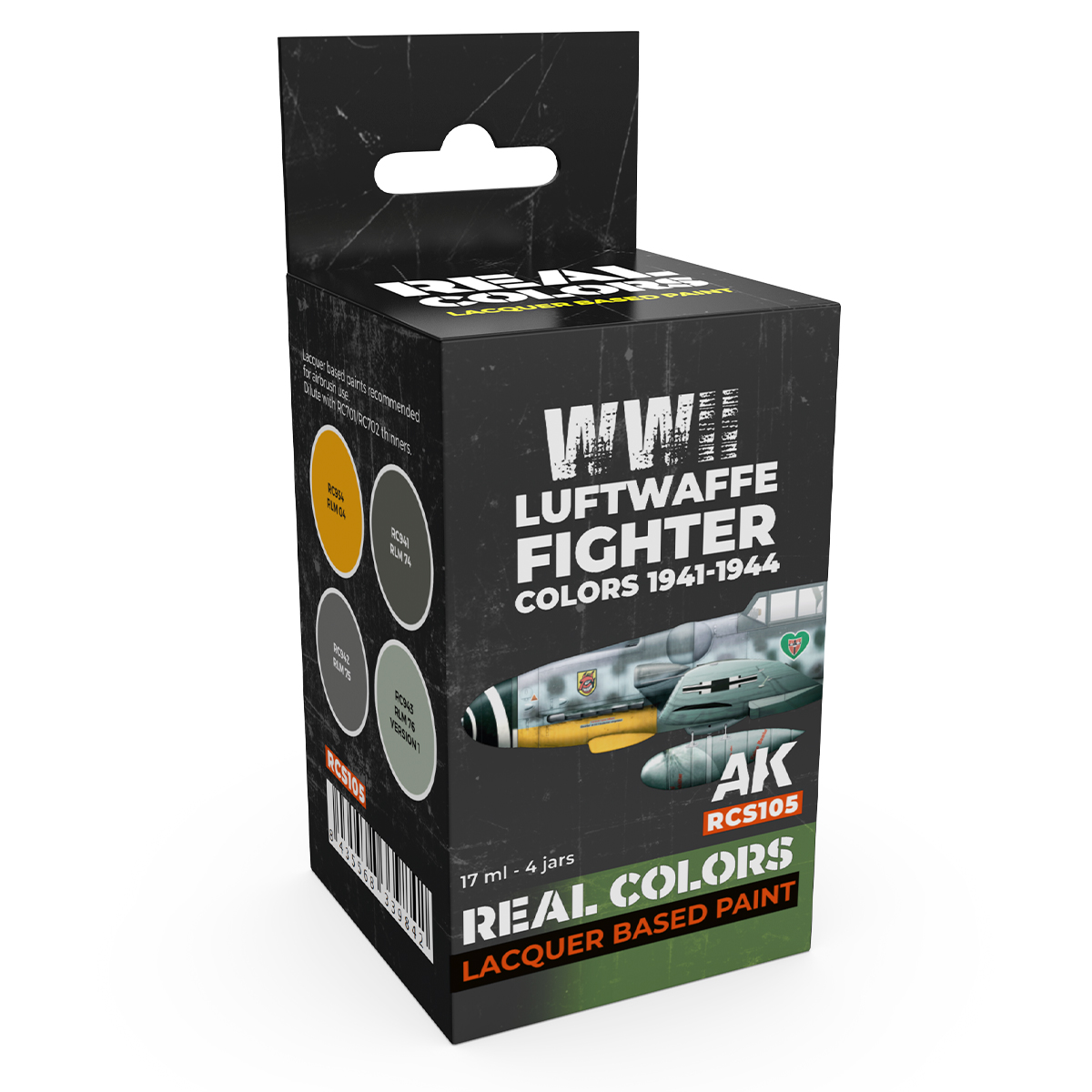 AK Interactive REAL COLORS – RCS105 Luftwaffe Fighter Colors 1941–1944