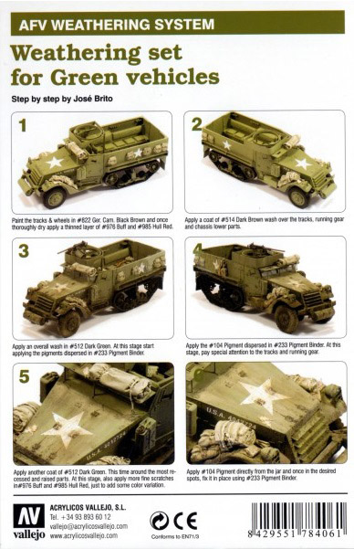 AFV Weathering set for Green vehicles