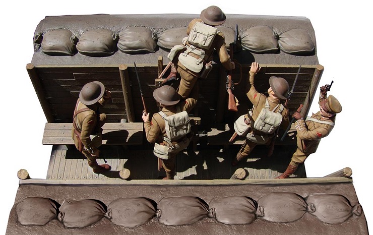 British Infantry before the attack
