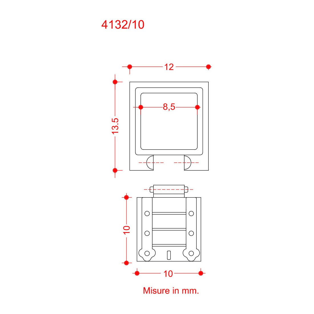Delová strieľňa 10x10 mm