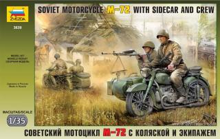 Soviet Motorcycle M-72 with Sidecar