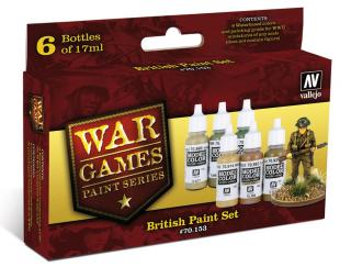 British War Games Paint Set