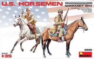 U.S. HORSEMEN. NORMANDY 1944
